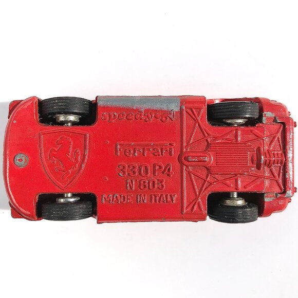 Vintage Speedy Ferrari 330 P4 no 803 Red Race Car Diecast Model Made in Italy - Picture 13 of 13